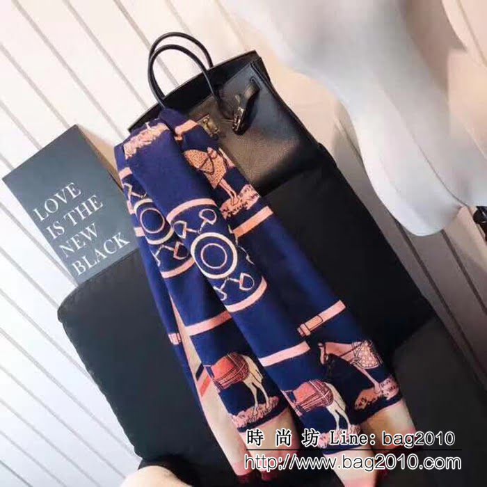 HERMES愛馬仕專櫃品質 2018早秋新品 絲羊絨圍巾 LLWJ6015
